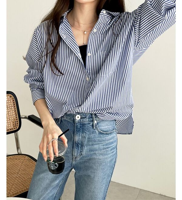 GeeRA（ジーラ）の「アソート柄オーバーサイズシャツ（シャツ）」｜詳細画像