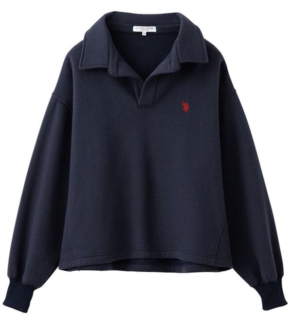 GeeRA（ジーラ）の「【U.S.POLO ASSN.】表ピーチポロ衿スウェット（カットソー）」｜詳細画像