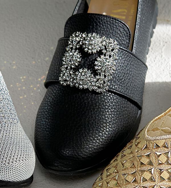 ルフラン（ルフラン）の「ビジューモチーフシューズ（フラットシューズ）」｜詳細画像