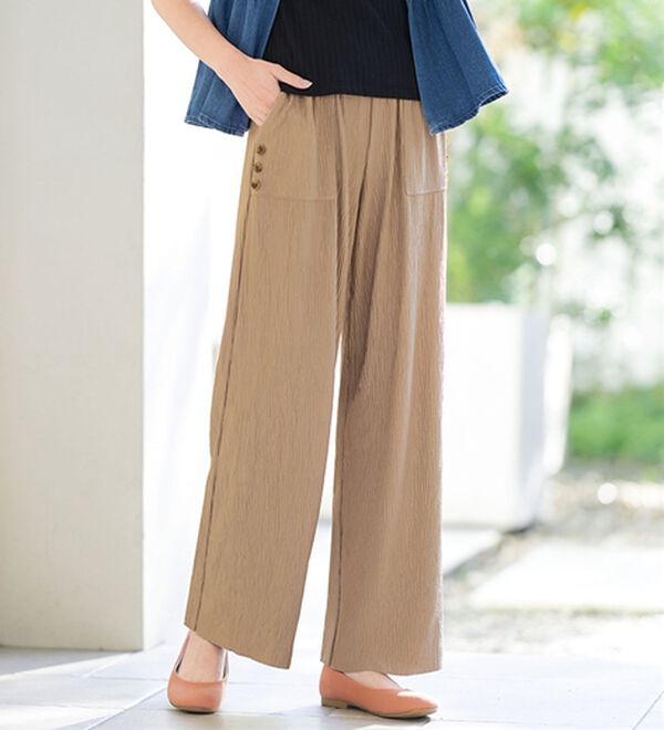 ルフラン（ルフラン）の「【３本組】抗菌防臭ラクちんイージーパンツ（その他パンツ）」｜詳細画像