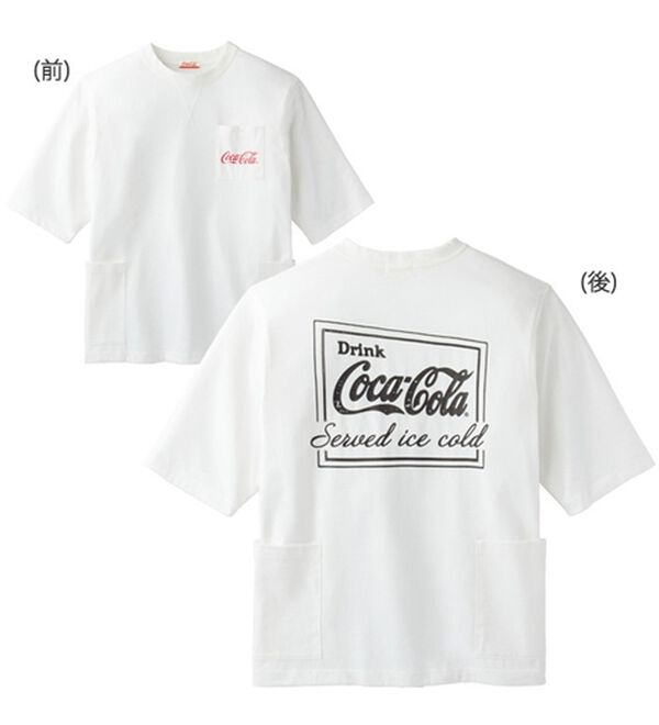 「＜コカ・コーラ＞接触冷感多ポケットＴシャツ（メンズＴシャツ）」｜詳細画像