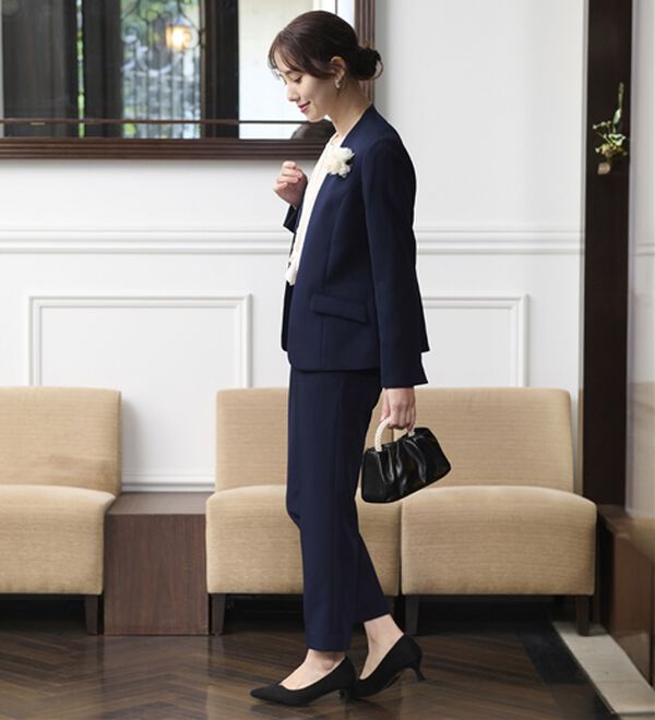 BELLUNA（ベルーナ）の「＜Ｃ／Ｓ＞ノーカラージャケット（ノーカラージャケット）」｜詳細画像