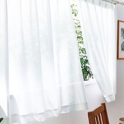 「８つの機能でうれしい！一年中快適レースカーテン（レースカーテン）」