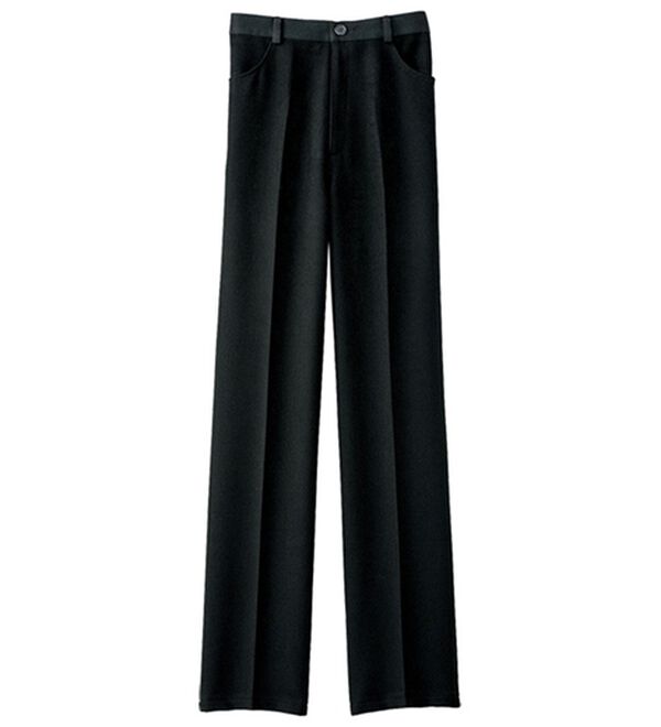 BELLUNA（ベルーナ）の「ミセスの蓄熱保温美脚ストレートパンツ（フルレングスパンツ）」｜黒