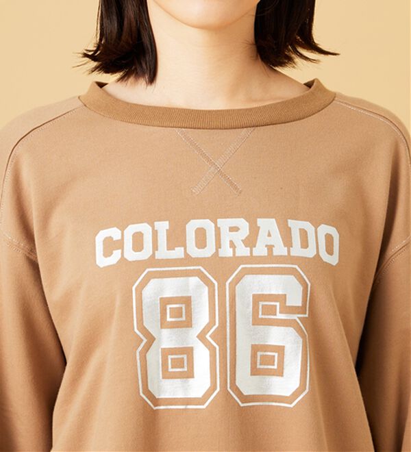 BELLUNA（ベルーナ）の「箔プリントロゴデザインプルオーバー（カットソー）」｜詳細画像