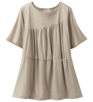 ルフラン（ルフラン）の「日本製　麻１００％艶やかチュニック（チュニック）」