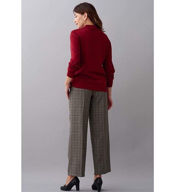 BELLUNA（ベルーナ）の「静電気防止加工！タックデザインワイドパンツ（ワイドパンツ・ガウチョ）」｜詳細画像