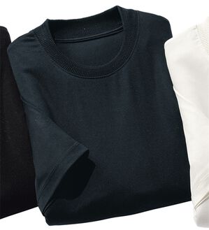 「大人のすっきり冷感Ｔシャツ（メンズＴシャツ）」｜ネイビー(Tシャツ)