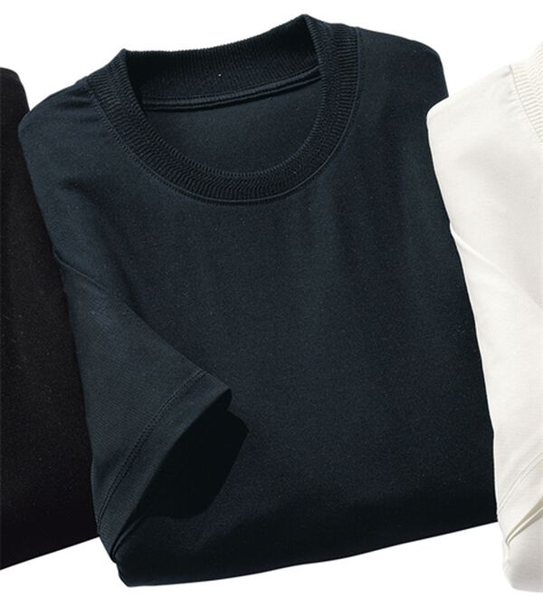 「大人のすっきり冷感Ｔシャツ（メンズＴシャツ）」｜ネイビー(Tシャツ)