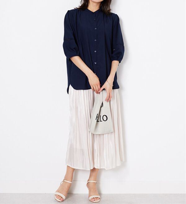 BELLUNA（ベルーナ）の「エアリービンテージ素材レース使いブラウス（ブラウス）」｜詳細画像