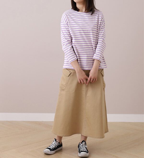 BELLUNA（ベルーナ）の「＜ｓｏｒａｆｕｋｕ＞ボーダープルオーバー（カットソー）」｜詳細画像