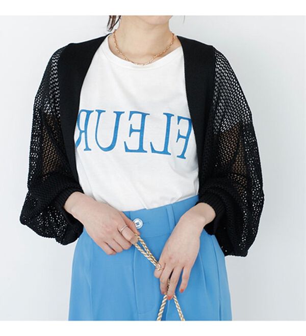 GeeRA（ジーラ）の「バックオープンサマーメッシュボレロ（その他カーディガン）」｜詳細画像