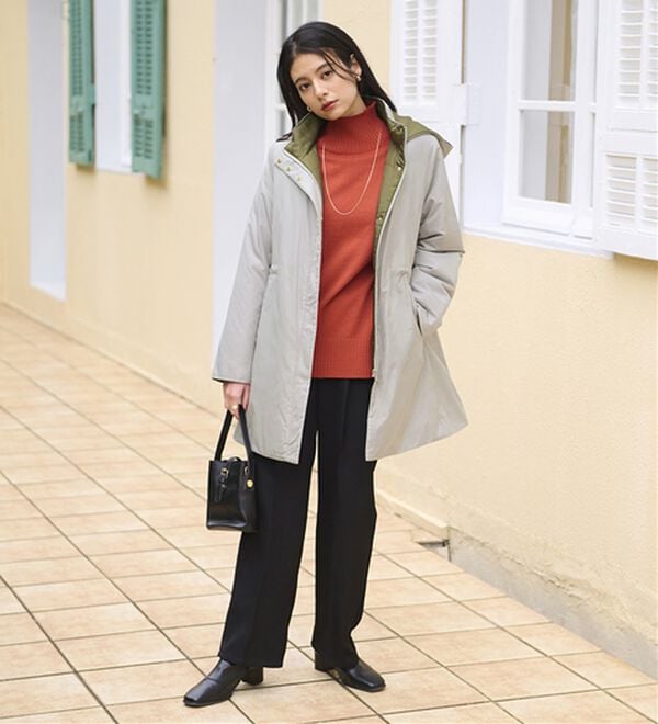 BELLUNA（ベルーナ）の「Ａｉｒｙ　＆Ｗａｒｍ　あったか軽量デザインコート（ロングコート）」｜詳細画像