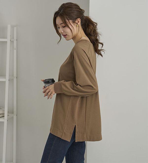 BELLUNA（ベルーナ）の「サイド切替ゆったりチュニック（チュニック）」｜詳細画像