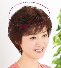 ルフラン（ルフラン）の「総手植　髪色選べるヘアピース（ウィッグ・ヘアピース・エクステ）」