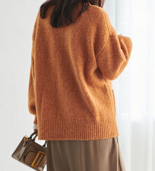 RANAN（ラナン）の「カラーオーバーカーディガン（ニットカーディガン）」｜詳細画像