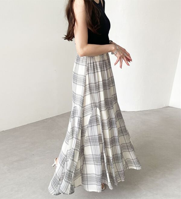 GeeRA（ジーラ）の「切替フレアーロングスカート（ロングスカート）」｜詳細画像