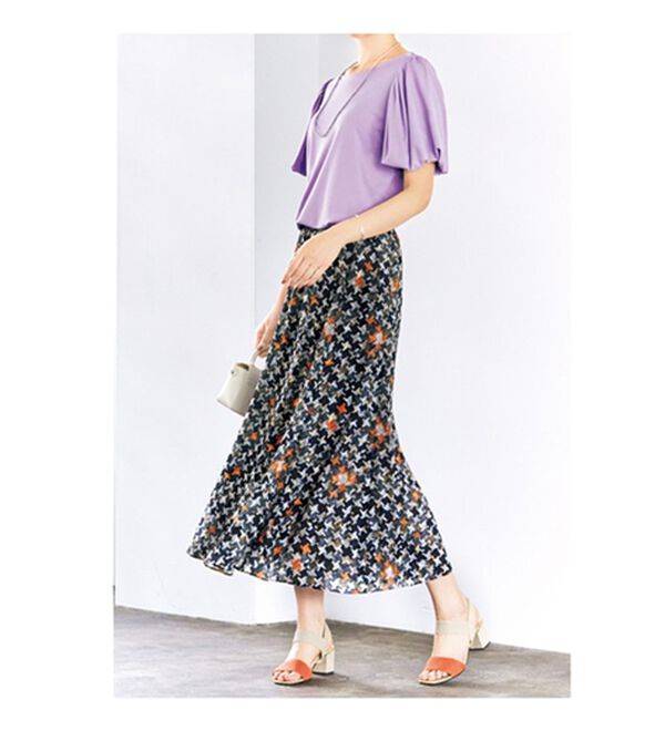 VINNO（ヴィノ）の「ボリューム袖カットソートップス（カットソー）」｜詳細画像