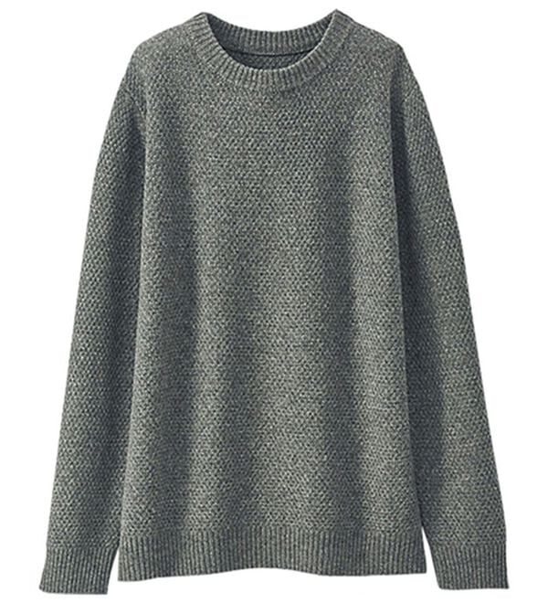 BELLUNA（ベルーナ）の「ずっとさわっていたくなる　ウールカシミヤセーター（ニット・セーター）」｜杢グレー