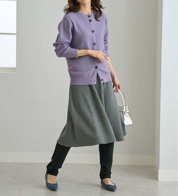 BELLUNA（ベルーナ）の「まるではく毛布！静電防止付レギンス付スカート（フルレングスパンツ）」｜詳細画像