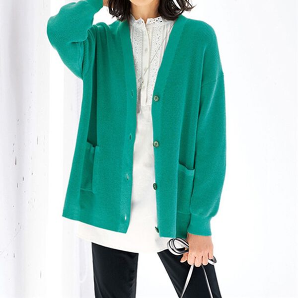 BELLUNA（ベルーナ）の「衿＆袖レース切替シャツチュニック（チュニック）」｜詳細画像