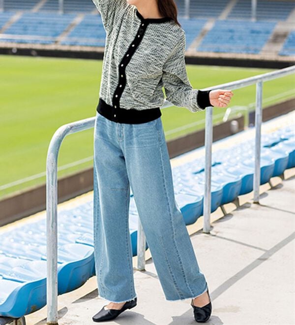 BELLUNA（ベルーナ）の「ツイード見えカーディガン（その他カーディガン）」｜詳細画像