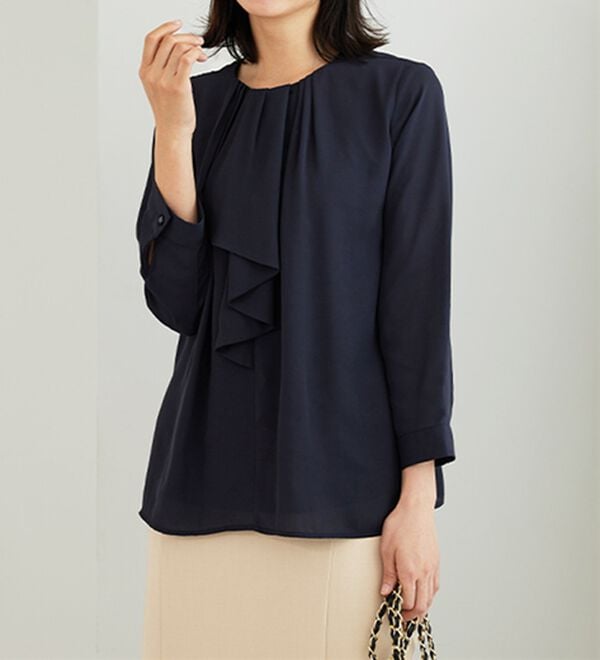 BELLUNA（ベルーナ）の「＜セレモニースタイル＞ボウタイデザインブラウス（ブラウス）」｜詳細画像