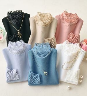 ルフラン（ルフラン）の「重ねてかわいい水玉使いカットソー（カットソー）」｜詳細画像