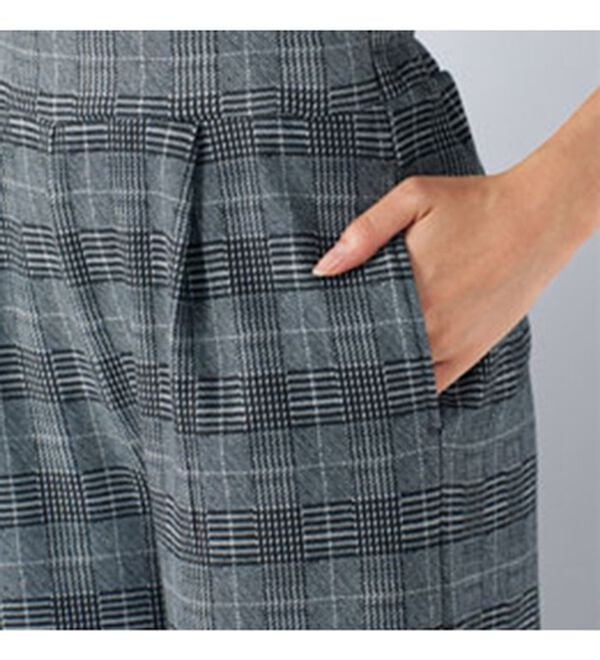 BELLUNA（ベルーナ）の「まるではく毛布！静電防止付裏ファーワイドパンツ（フルレングスパンツ）」｜詳細画像