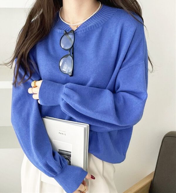 GeeRA（ジーラ）の「ボタン付モチモチニットトップス（ニット・セーター）」｜詳細画像