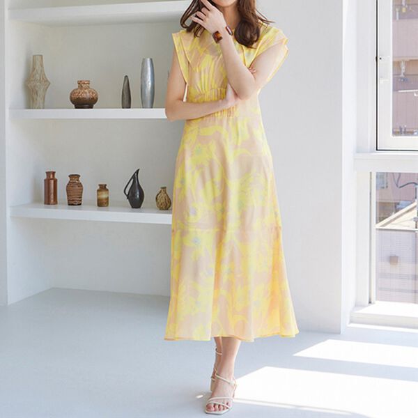 RANAN（ラナン）の「ウエストタック衿付ワンピース（その他ワンピース）」｜詳細画像