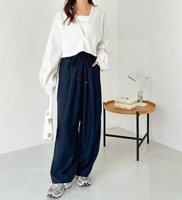 GeeRA（ジーラ）の「【体型カバー】上品なのにラクちんワイドパンツ（フルレングスパンツ）」｜詳細画像