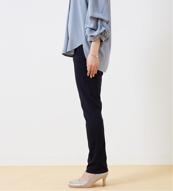 BELLUNA（ベルーナ）の「チノ見えストレッチ素材スリムパンツ（フルレングスパンツ）」｜詳細画像