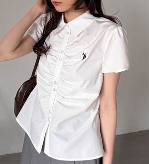 RANAN（ラナン）の「＜U.S.POLO ASSN.＞ シャーリングシャツ（シャツ）」｜ホワイト