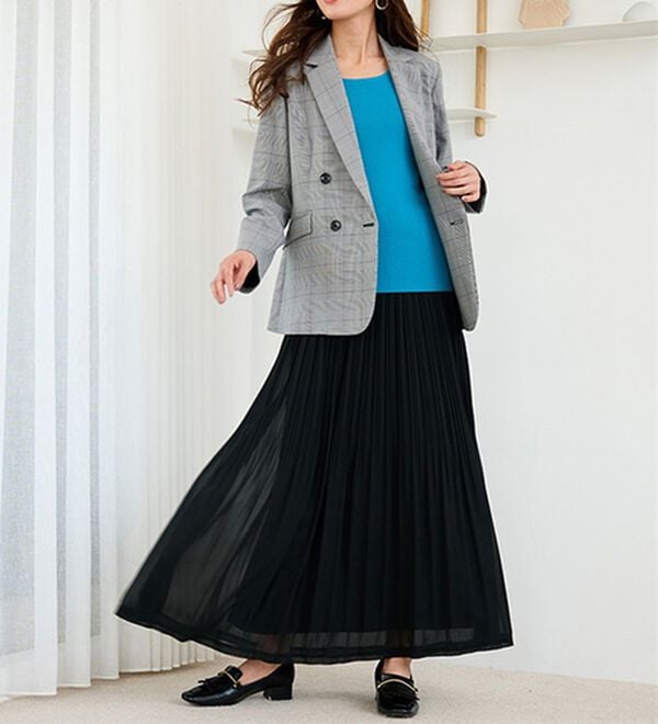 RANAN（ラナン）の「シフォンプリーツマキシスカート（ロングスカート）」｜詳細画像