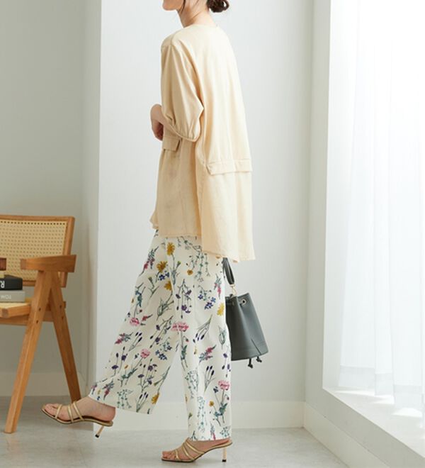 BELLUNA（ベルーナ）の「ギャザー使い異素材切替ふんわりチュニック（チュニック）」｜詳細画像