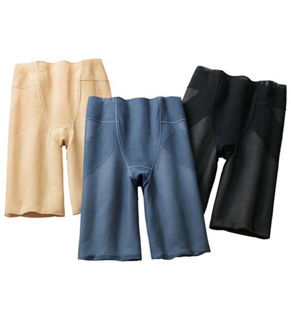 LAVIENNE（ラヴィエンヌ）の「【３色組】ミセスの心地よく整える綿入りショーツガードル（ショーツ）」｜3色組