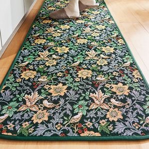 「洗えるゴブラン織キッチンマット（キッチンマット）」｜バードグリーン