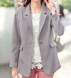 BELLUNA（ベルーナ）の「＜楽スタフィット＞テーラードジャケット（テーラードジャケット）」｜詳細画像