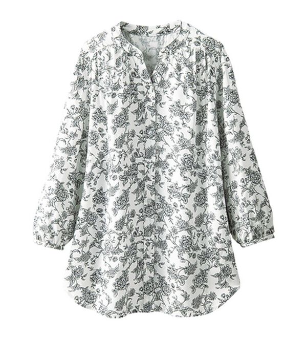 BELLUNA（ベルーナ）の「レーヨン素材ギャザーデザインブラウス（ブラウス）」｜詳細画像