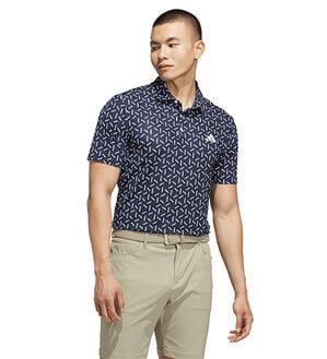 「＜ａｄｉｄａｓ＞ゴルフ　ＣＬＩＭＡＣＯＯＬクライマクールレクタングル　プリントメッシュ半袖シャツ（メンズシャツ）」｜ネイビー
