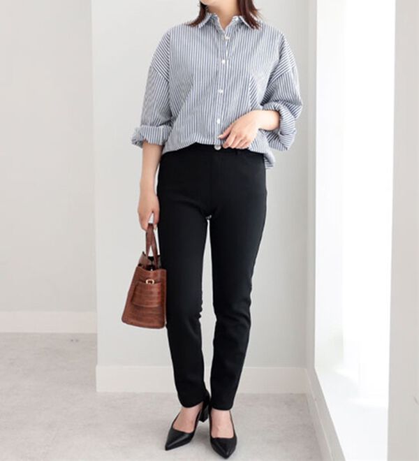 BELLUNA（ベルーナ）の「あったか！裏フリースストレッチパンツ（フルレングスパンツ）」｜詳細画像