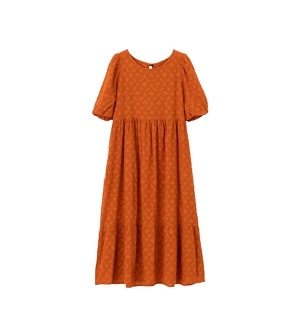 GeeRA（ジーラ）の「ジャカードパフスリーブワンピース（その他ワンピース）」｜詳細画像