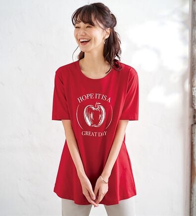 BELLUNA（ベルーナ）の「綿１００％プリントＴシャツ（Tシャツ）」