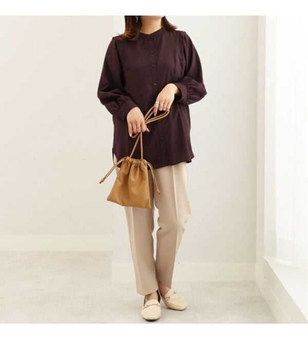 BELLUNA（ベルーナ）の「ダブルクロスベルト付テーパードパンツ（テーパードパンツ）」｜詳細画像