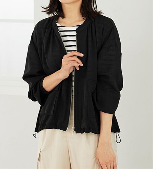 ジャケット・アウター smdkzm とろみ素材ポケットデザインブルゾン - ベルーナ【公式】