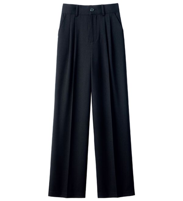 ルフラン（ルフラン）の「こ綺麗こなれたパンツ（フルレングスパンツ）」｜黒