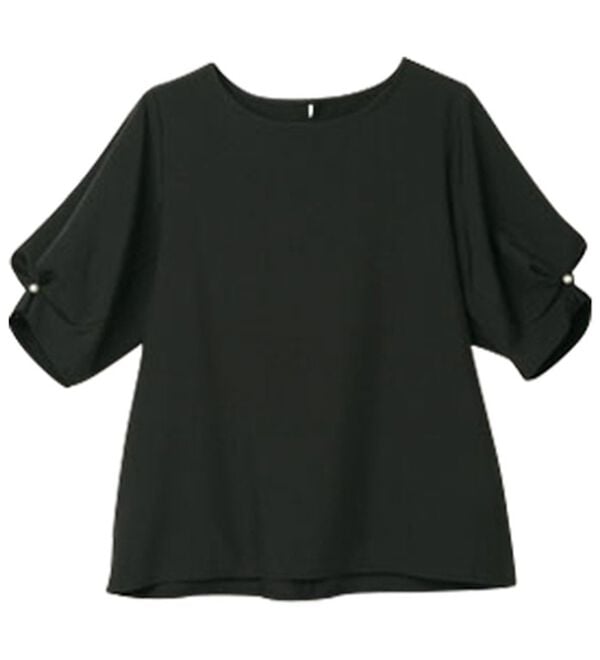 RANAN（ラナン）の「【ひんやり】袖タックデザインきれい見えブラウス（ブラウス）」｜詳細画像