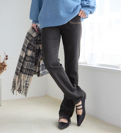 Viola e Viola（ヴィオラ エ ヴィオラ）の「【楽ストレッチ】デニムレギンスパンツ（フルレングスパンツ）」