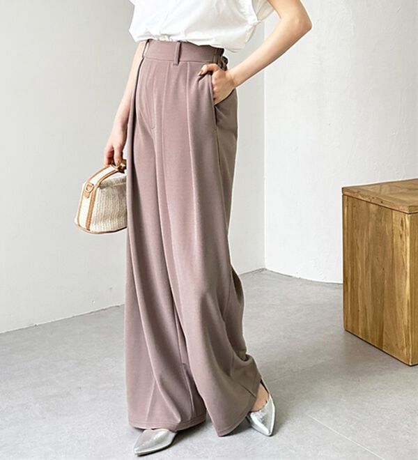 GeeRA（ジーラ）の「インタックスラックスワイドパンツ（フルレングスパンツ）」｜詳細画像